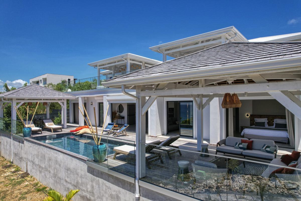 A louer villa 4 chambres vue mer Saint François Guadeloupe_ Vue d'ensemble - 3